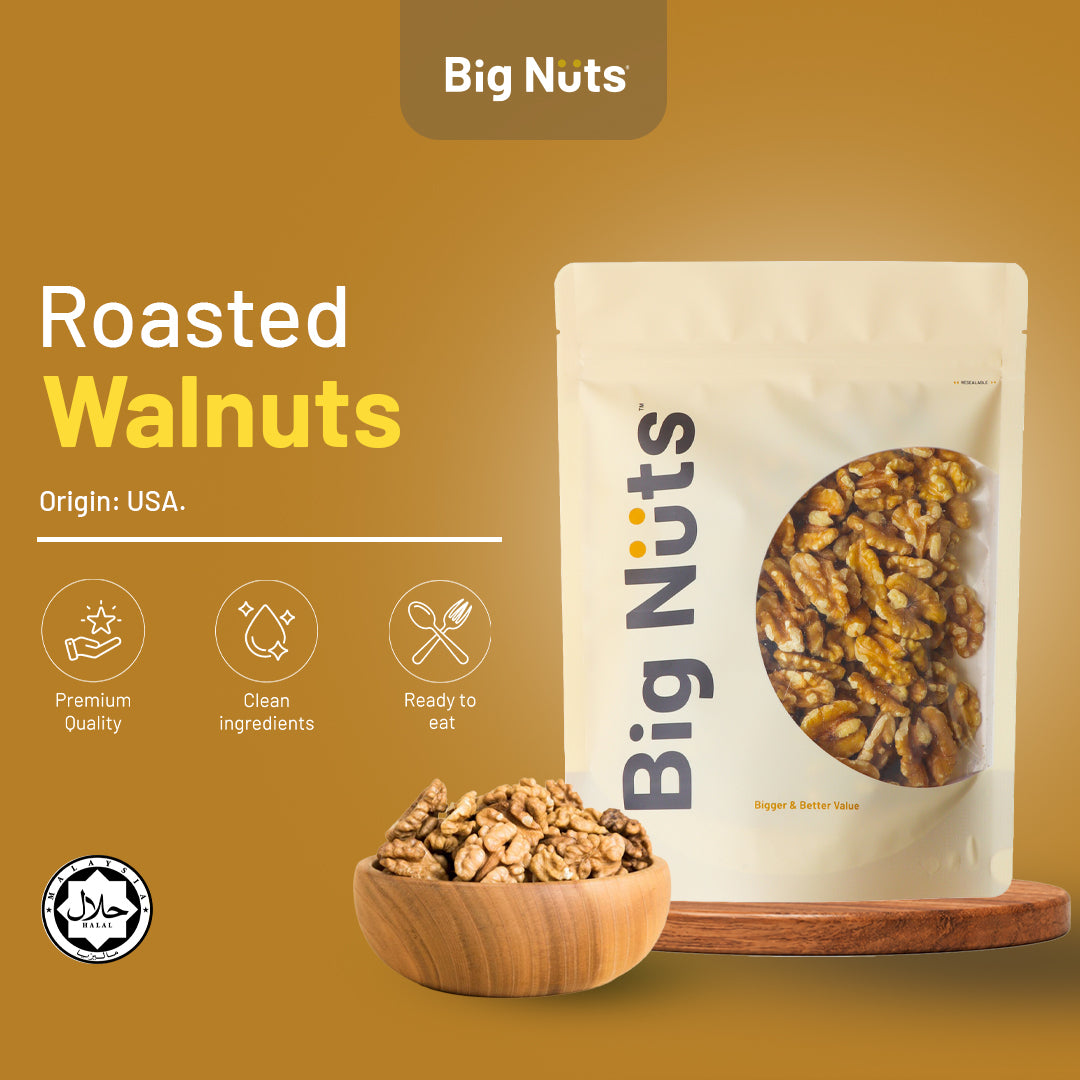Lightly Roasted Walnuts (Unsalted)