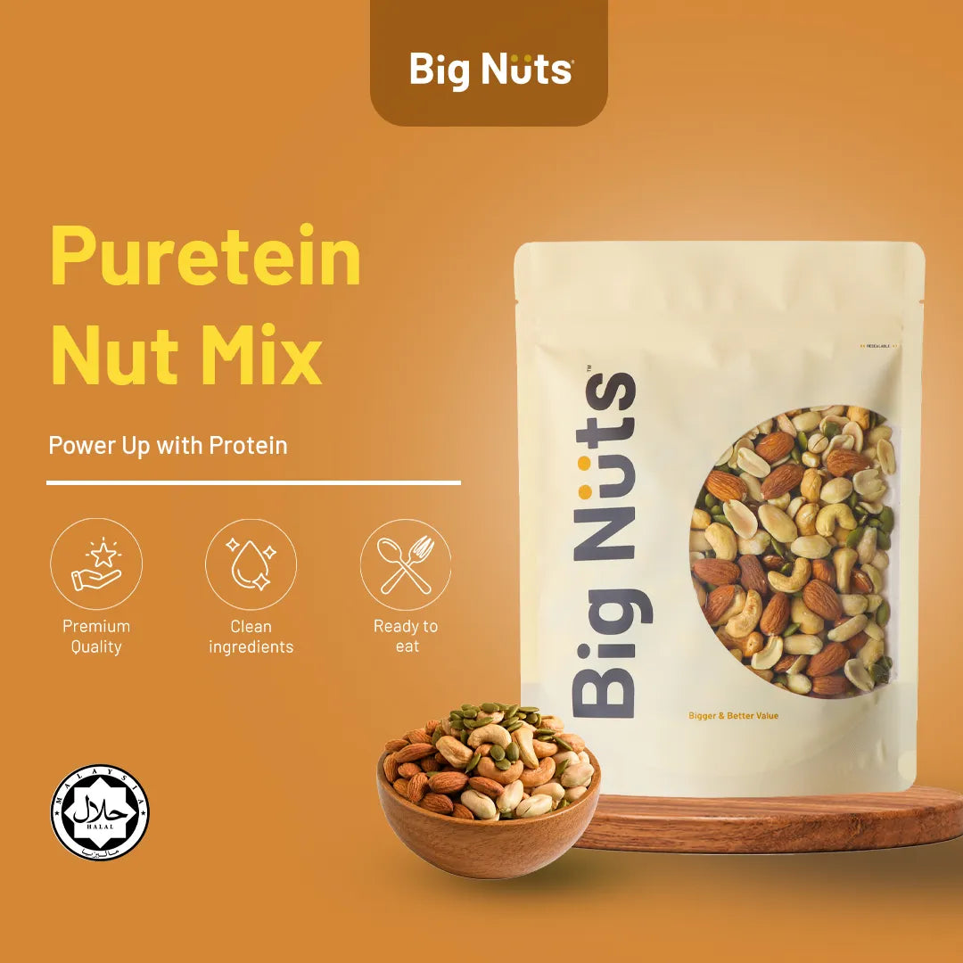 Lightly Roasted Puretein Nut Mix (Unsalted)