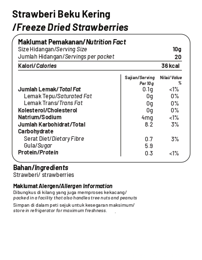 Freeze Dried Strawberries