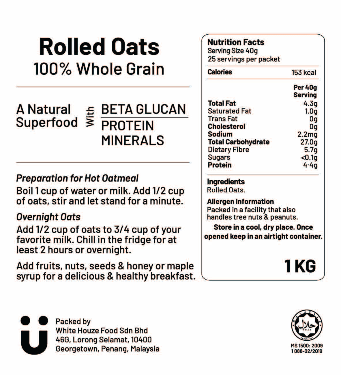 Whole Grain Rolled Oats