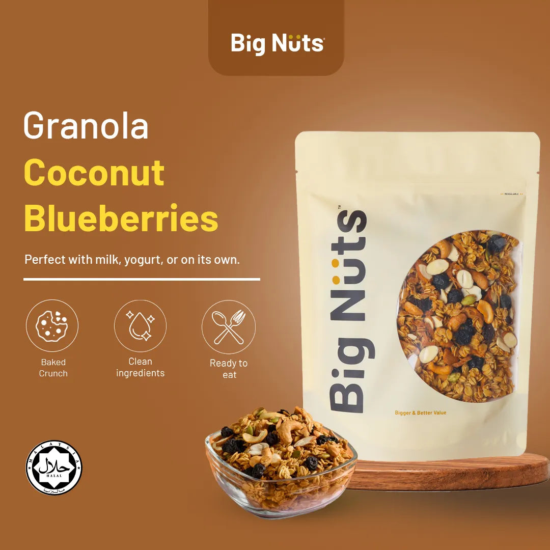 Coconut Blueberries Granola