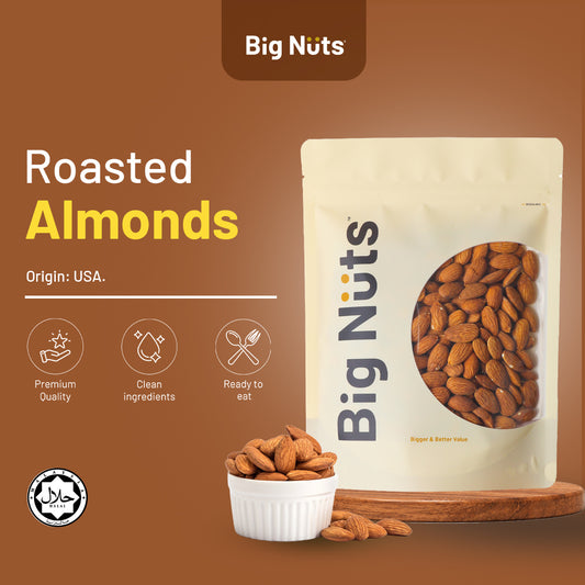 Lightly Roasted Almonds (Unsalted)