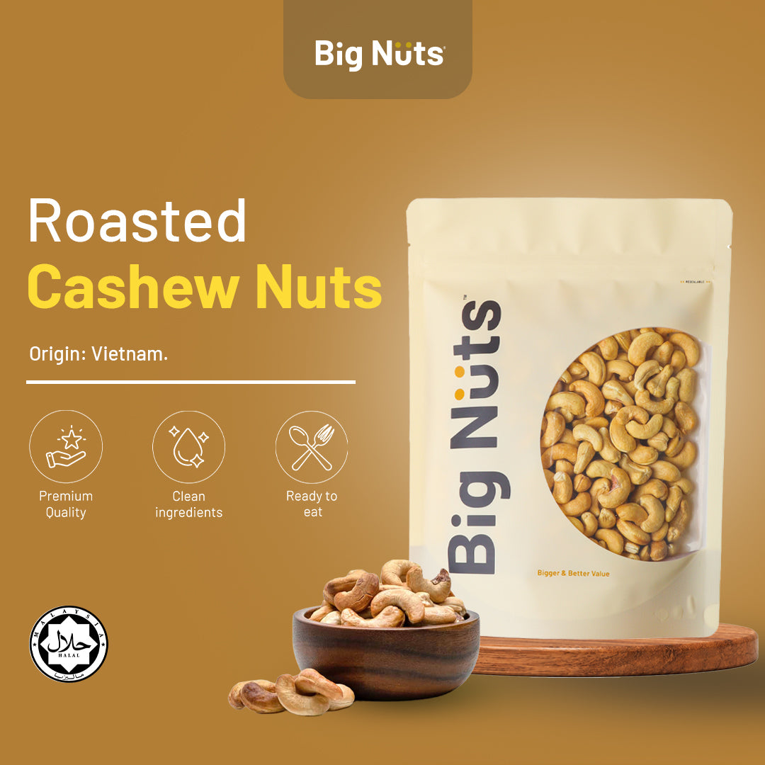 Lightly Roasted Cashews (Unsalted)