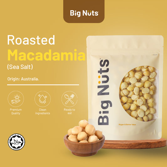 Lightly Roasted Macadamia (Halves) (Sea Salt)