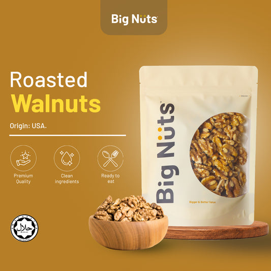 Lightly Roasted Walnuts (Unsalted)