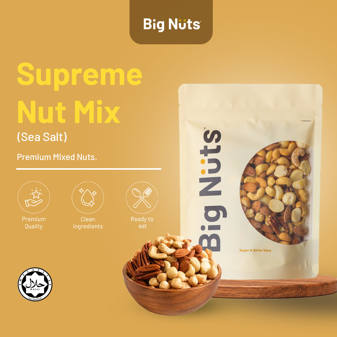 Lightly Roasted Supreme Nut Mix (Sea Salt)