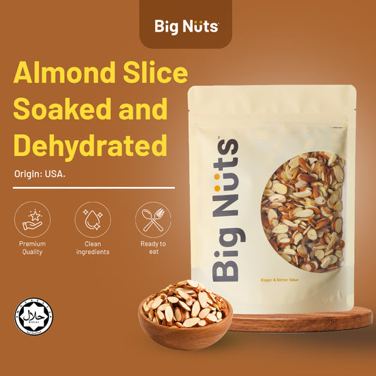 Almond Slice Soaked & Dehydrated (Unsalted)