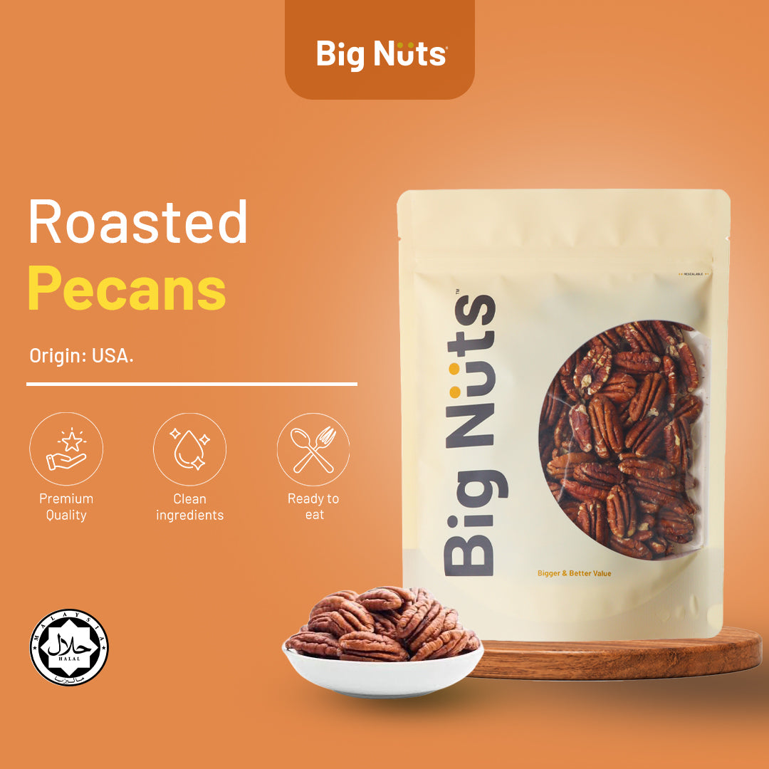 Lightly Roasted Pecans (Unsalted)