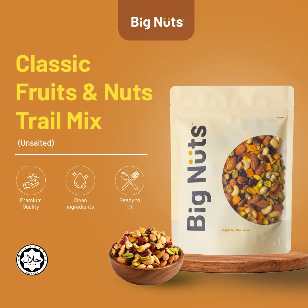 Classic Fruits & Nuts Trail Mix (Unsalted)