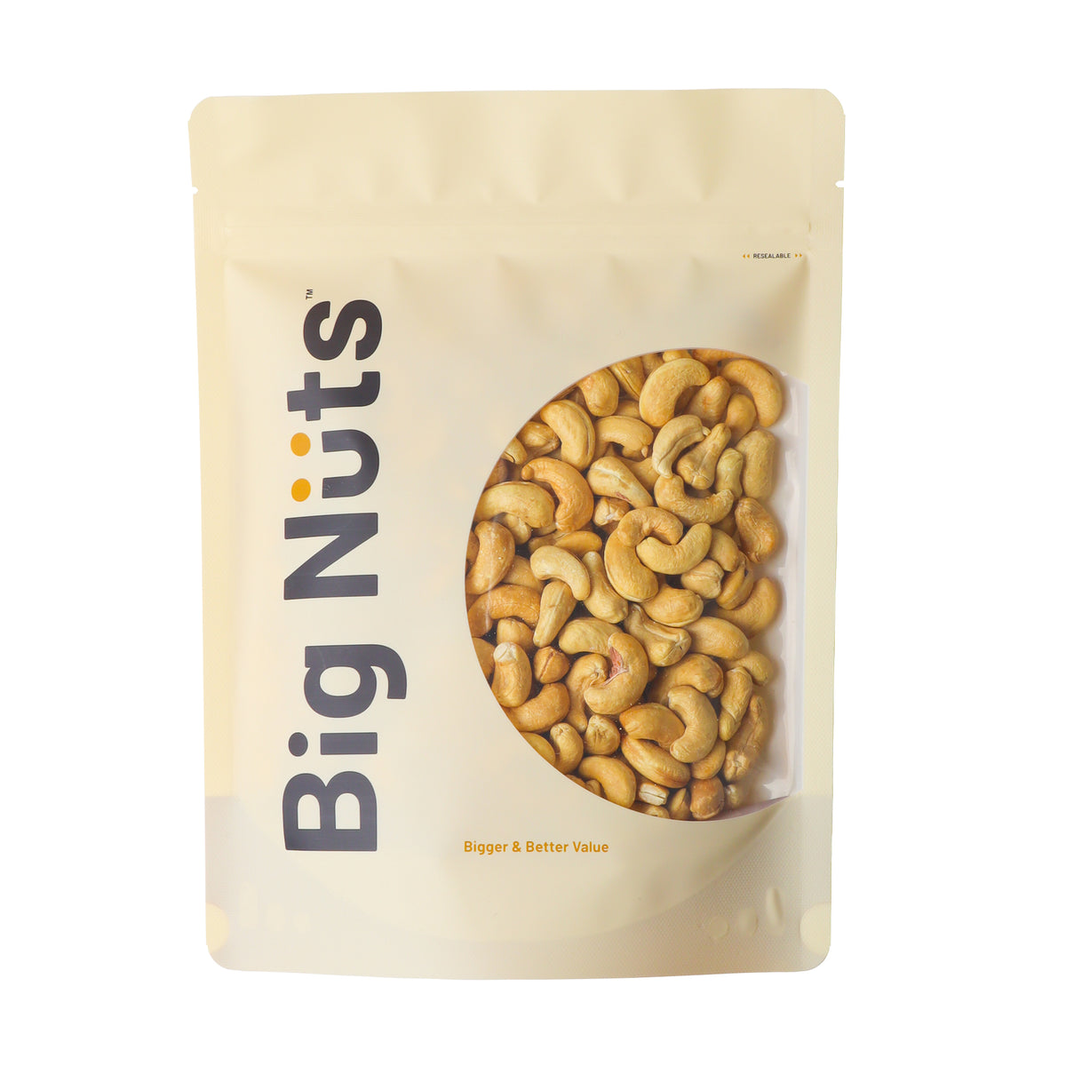 Lightly Roasted Cashew Nuts (Unsalted)