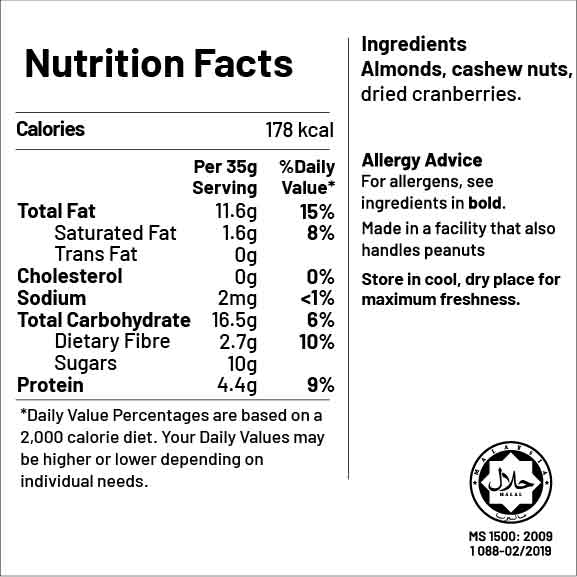 Almonds and Cashews Trail Mix